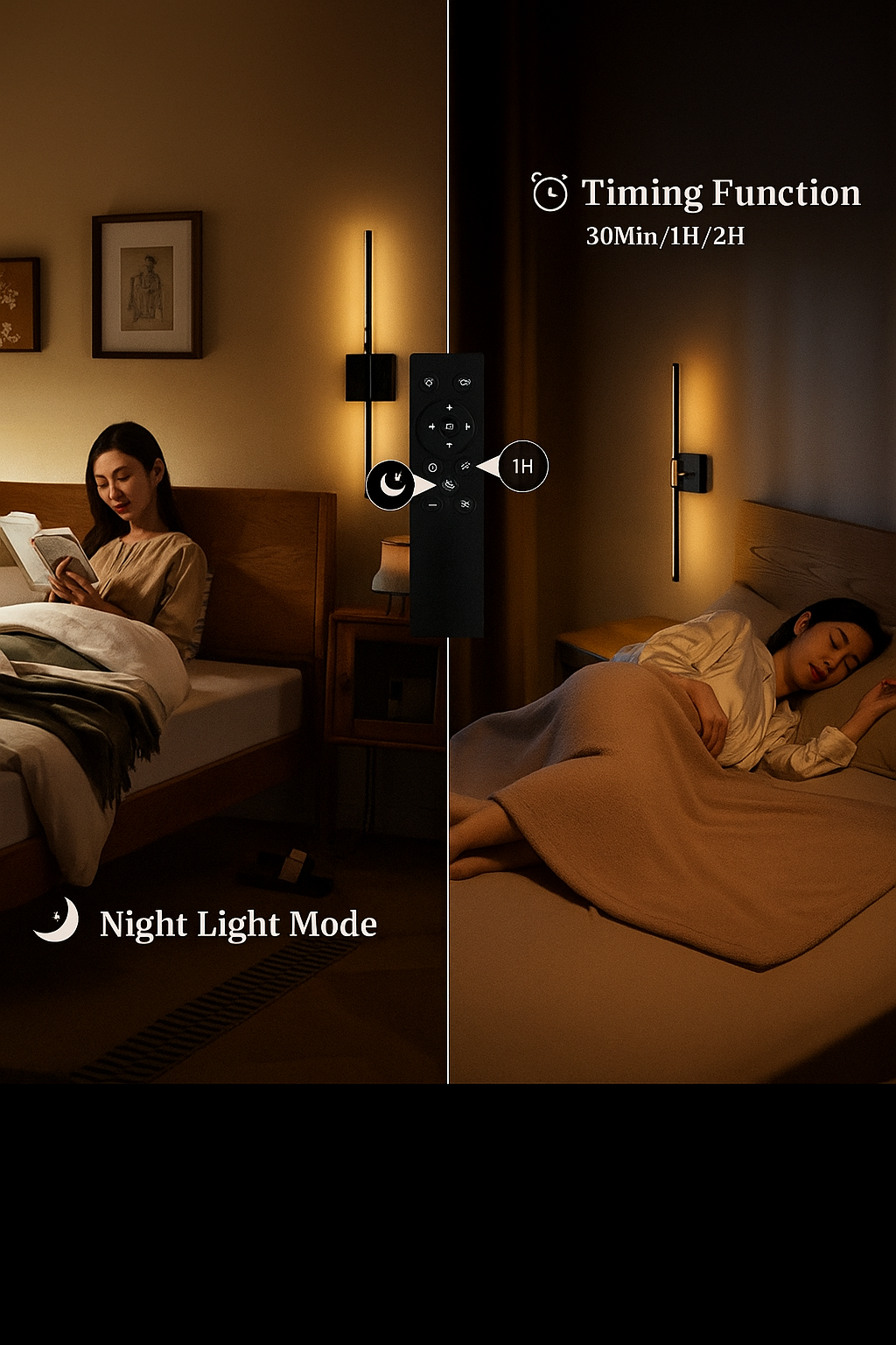 Rotatable LED wall light