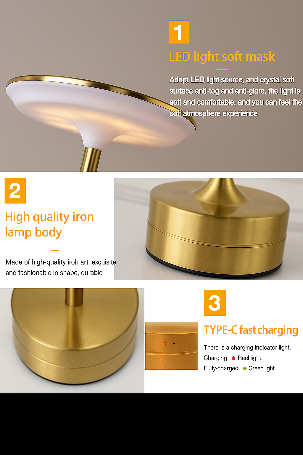 LED Table Lamp Touch Sensor