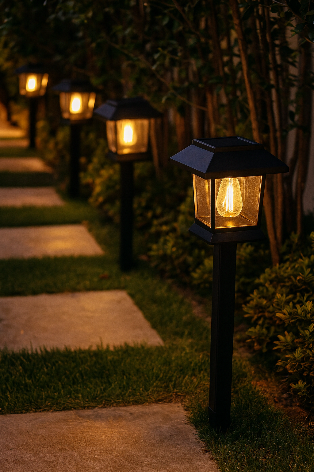 Retro Solar Garden Lights