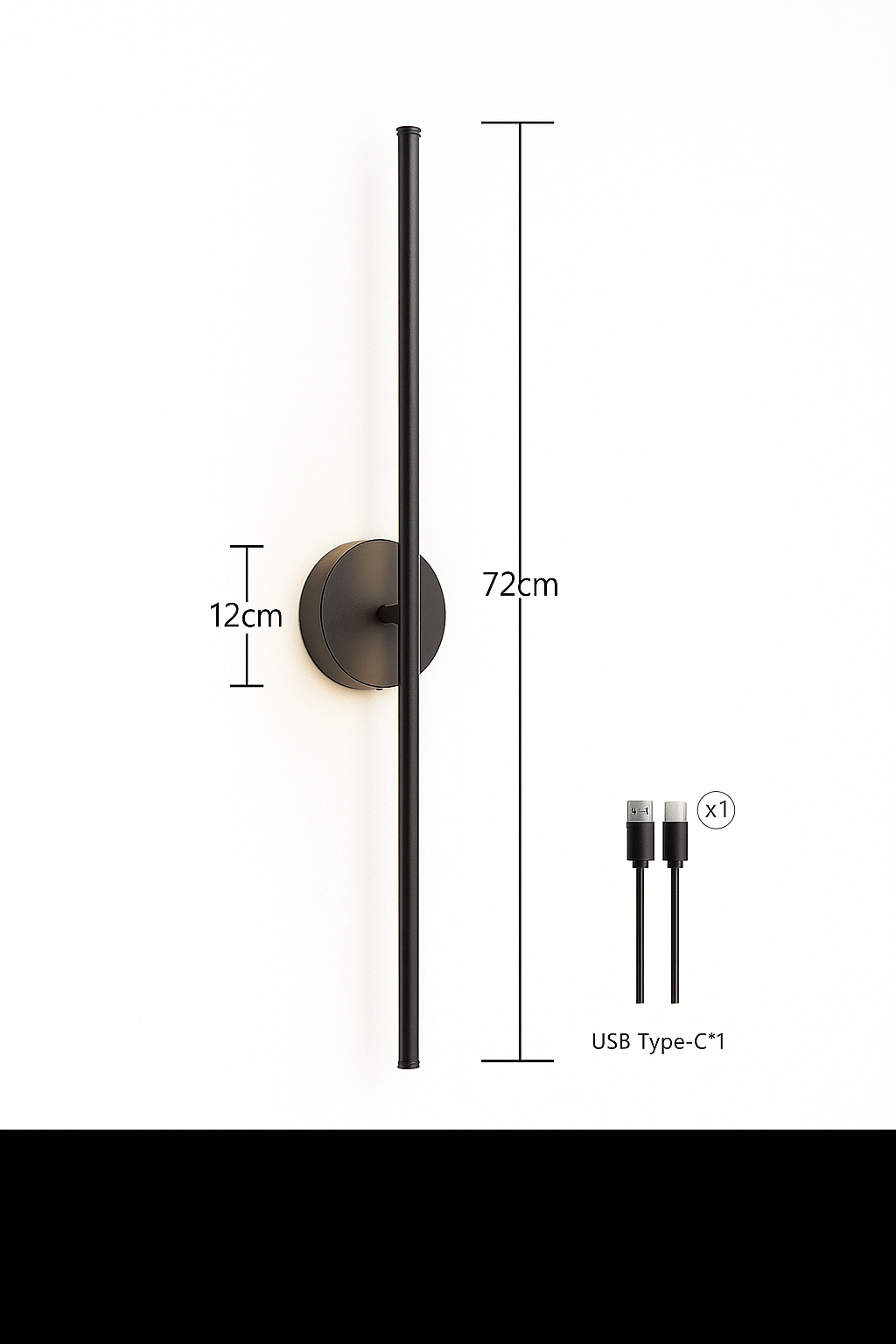 Battery Operated Cordless Wall Lamp