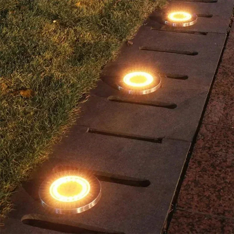 Solar Underground Disk Lights